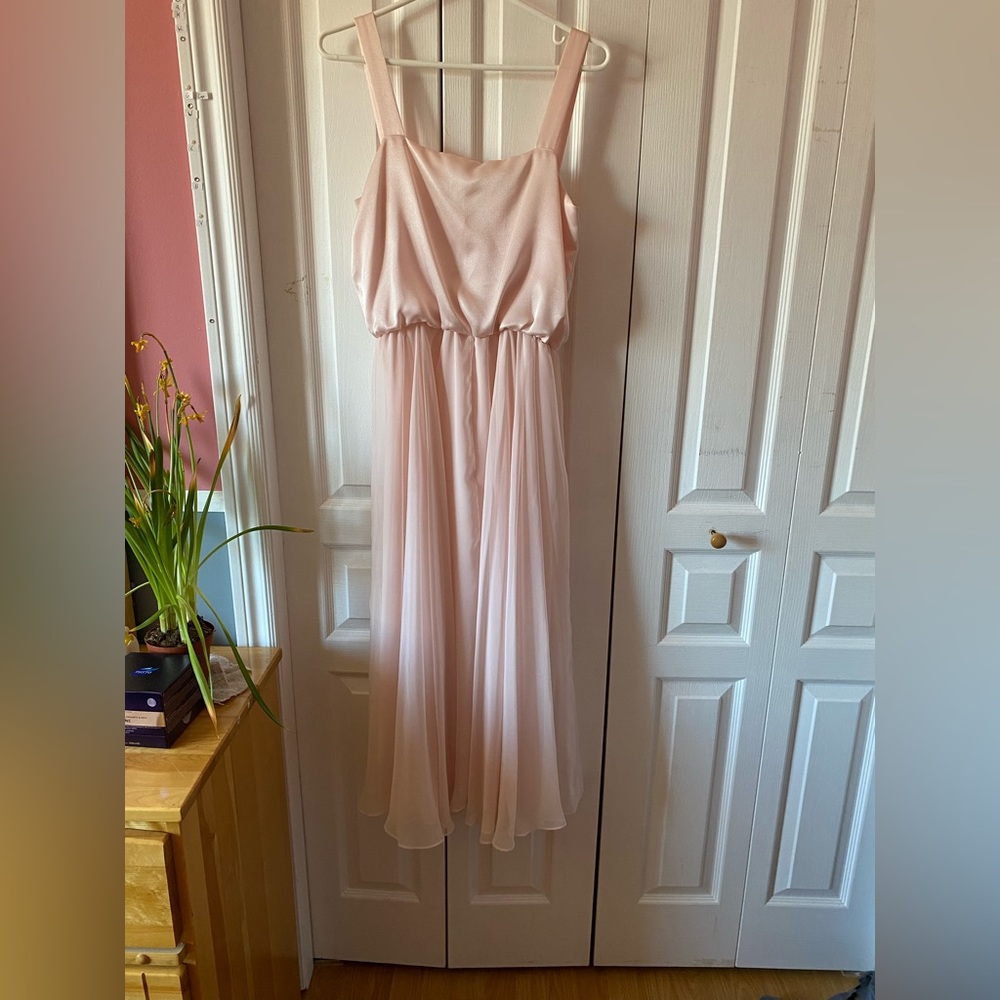 Pink slip dress
